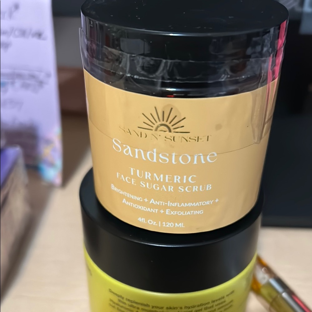 Sandstone Turmeric Face Sugar Scrub NEW! Sealed